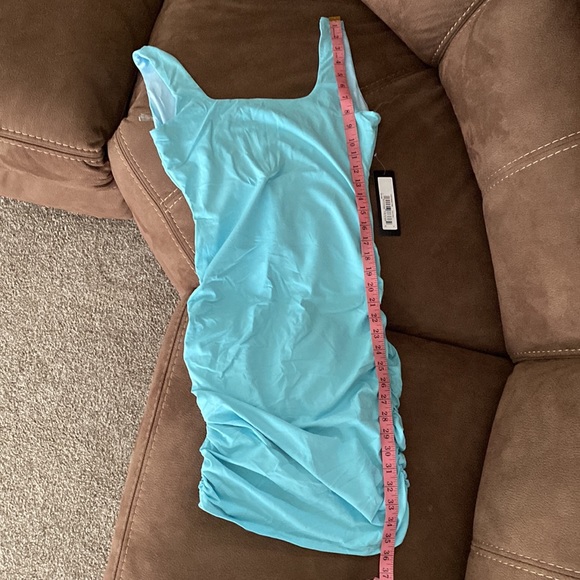 LOW BACK RUCHED MINI DRESS - Picture 8 of 8